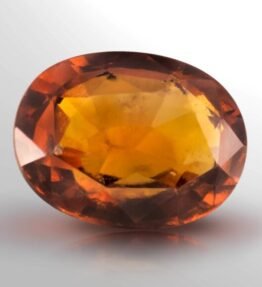 buy 100% Natural 5.35 Ratti  Certified Oval Shape Hesonite Garnet Gomed Gemstone