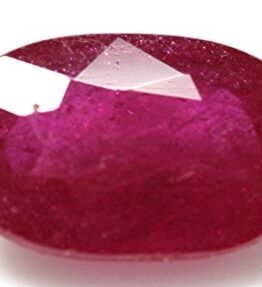100% Natural Ultimate Aaa+++ Red Ruby Gem Faceted Oval Shape  5.3 Ratti Gemstone