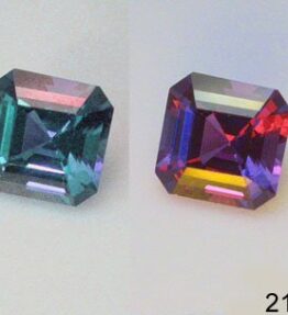 12.25 Ratti Color Changing Alexandrite Stone Lab Created Synthetic Loose Gemstone AAA Quality Sqaure Cut Excellent Shinning Stone