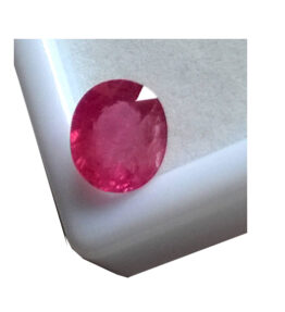 buy online  Ruby Certified Nice Oval Cut Natural Top Red Manik  4.8 Ratti Gemstone