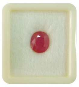 buy online Original Certified Oval Shape Ruby (Manik) Natural 6.00 ratti Gemstone
