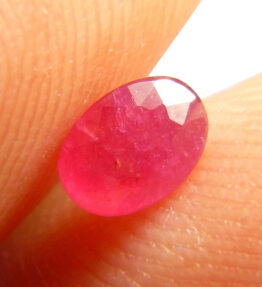 Burma Ruby Stone Beautiful 9.5 Ratti Oval 100% Natural Certiied Red Manik  Gemstone