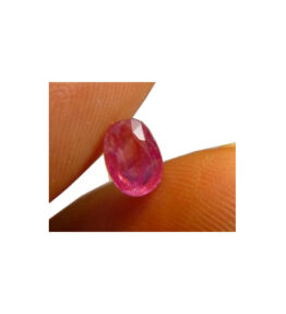 buy online  Ruby Manik Natural Earth Mined Oval Cut Original Red  3.8 Ratti Gemstone