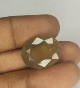Pukhraj Stone  Cerified Loose Gemstone   16.9 Carat