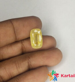 pukhraj stone  6.1 Carat  Certified Natural    Loose Yellow Saaphire Pukhraj