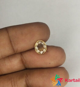 kanakapushyaragam stone  1.55 Carat  Certified Natural    Loose Yellow Saaphire Pukhraj