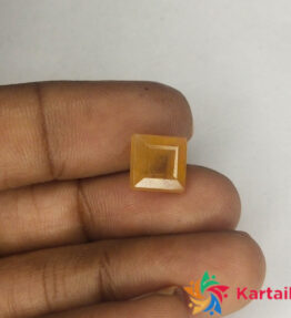 5.5 Carat  Certified Natural  Loose Yellow Saaphire Pukhraj