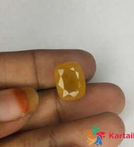 pukhraj stone Genuine  10.9 Carat  Yellow Sapphire   11.9 Ratti