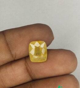 pukhraj stone price 5.05 Carat  Certified Natural    Loose Yellow Saaphire Pukhraj