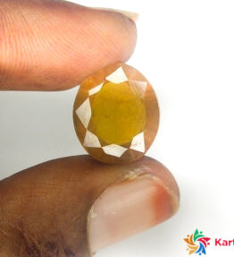 yellow pukhraj stone  pukhraj Certified Loose Gemstone  10.85 Carat oval Shape