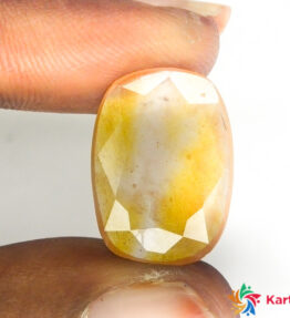 Igtlv certified yellow sapphire  pukhraj Certified Loose Gemstone  13.45 Carat oval Shape