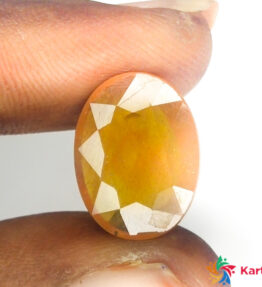 yellow pukhraj Gemstone Certified Loose Stone   10.75 Carat cushion Shape