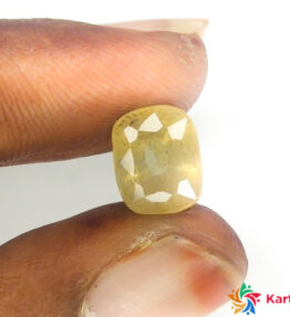 Kalyan Gems kanakapushyaragam stone Online Buy Original Pukhraj 4.05 Carat cushion Shape