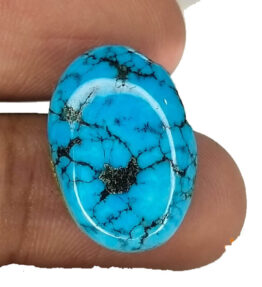 Kalyan Gems 100% Natural Certified blue Turquoise Loose Gemstone Firoza pathar 13.1 Carat turquoise birthstone