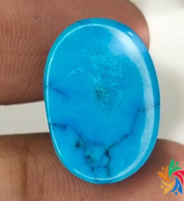 Kalyan Gems Certified Natural untreated blue Turquoise Stone 15.1 Carat natural turquoise