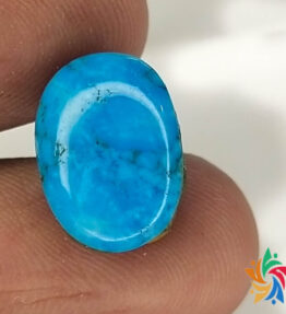 Kalyan Gems Good Looking Certified Oval Turquoise Gemstone 6.2 Carat stone firoza