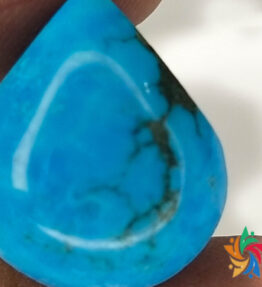 Kalyan Gems 100% Natural Certified blue Turquoise Loose Gemstone Firoza pathar 23.5 Carat original feroza stone