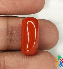 Kalyan Gems Certified Red Coral Stone Certified Loose Gemstone Online Sale Best AAA+ Quality red coral original stone 7.2 Carat