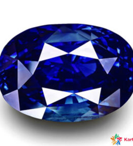 Kalyan Gems Certified Oval Shape blue Sapphire neelam Gemstone 10 Carat rectangular Shape dark blue sapphire