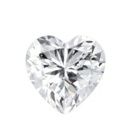 GRA Certified  Moissanite Stone Gemstone Heart - Brilliant Cut