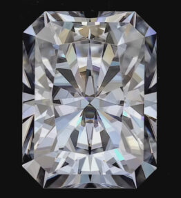 GRA Certified  Moissanite Stone Radiant - Brilliant Cut
