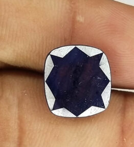 Kalyan Gems blue Sapphire neelam Stone Original Best Quality Gemstone 7.4 Carat cushion  Shape blue sapphire stones for sale