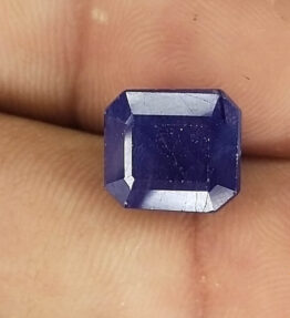 Kalyan Gems Beautiful Oval Cylon blue Sapphire neelam  Stone 100% Certified  6.3 Carat square  Shape certified blue sapphire