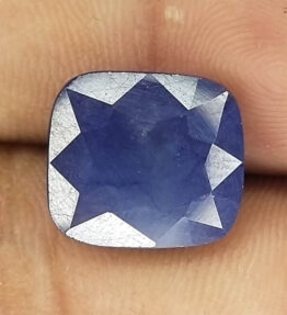 Kalyan Gems Oval Cut African blue Sapphire neelam t Gemstone  10.5 Carat cushion  Shape certified neelam stone