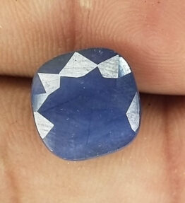 Kalyan Gems blue Sapphire neelam Certified Gemstone Best Quality  9.9 Carat cushion  Shape blue safaya gem