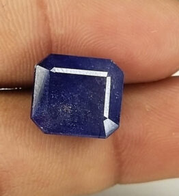 Kalyan Gems Stunning Rare 100% Natural blue Sapphire neelam 11.3 Carat cushion  Shape neelam stone 8 ratti