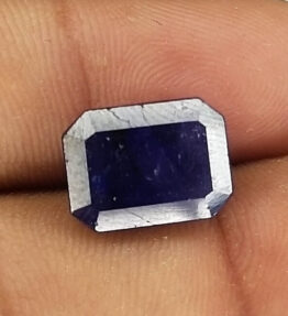 Kalyan Gems Oval Cut African blue Sapphire neelam t Gemstone  8.4 Carat cushion  Shape certified neelam stone