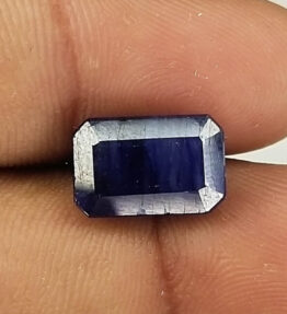Kalyan Gems Very Nice Certified blue Sapphire neelam Gemstone 6.6 Carat Oval Shape jathi neelam stone