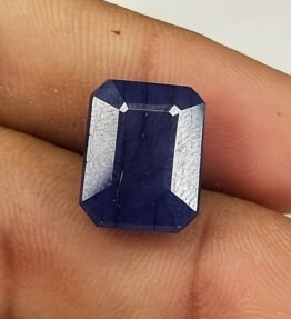 Kalyan Gems Very Nice Looking blue Sapphire neelam  Loose Gemstone 13 Carat square  Shape indra neelam