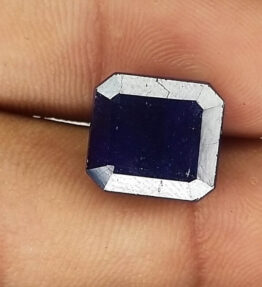 Kalyan Gems Stunning Rare 100% Natural blue Sapphire neelam11.8 Carat cushion  Shape neelam stone 8 ratti