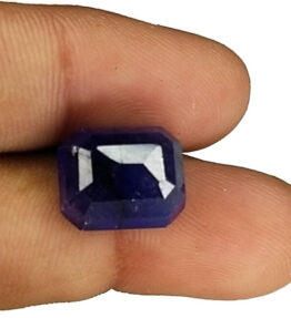 Kalyan Gems Beautiful Oval Cylon blue Sapphire neelam  Stone 100% Certified  10 Carat square  Shape certified blue sapphire