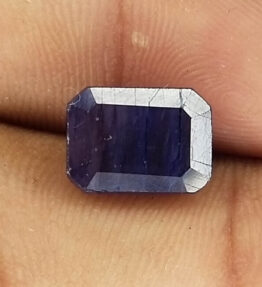 Kalyan Gems blue Sapphire neelam  Oval Cut Natural Charming  5.5 Carat rectangular Shape blue sapphire gemstone