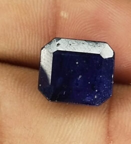 Certified  Oval Shape blue Sapphire neelam Gemstone 10 Carat rectangular Shape dark blue sapphire