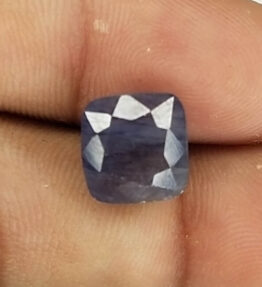 Natural blue Sapphire neelam Gemstone 6.1 Carat cushion Shape