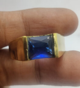 Panchdhatu Neelam Ring Stone Original Certified Blue Sapphire Gemstone