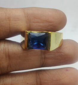 Panchdhatu Blue Sapphire Ring Stone Original Certified Neelam Gemstone