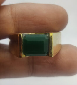 Panchdhatu Emerald Ring Stone Original Certified Panna Ring Gemstone Adjustable