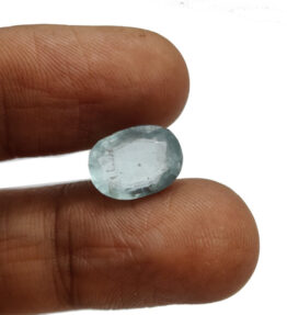 GRA Certified Aquamarine Gemstone Original Untreated Beruj stone  3.25 Carat ( 3.575 Ratti )