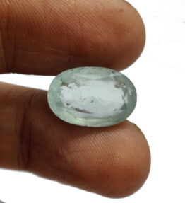 GRA Certified Aquamarine Gemstone Original Untreated Beruj stone  6.25 Carat ( 6.875 Ratti )