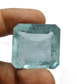 GRA Certified Aquamarine Gemstone Original Untreated Beruj stone  66.8 Carat ( 73.48 Ratti )