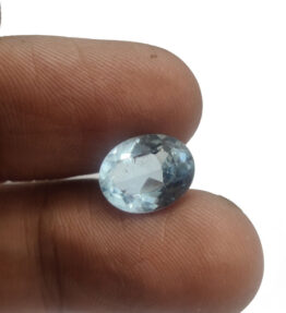 GRA Certified Blue Topaz Gemstone Original Untreated Success stone   2.85 Carat ( 3.135 Ratti )