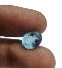 GRA Certified Blue Topaz Gemstone Original Untreated Success stone   2.8 Carat ( 3.08 Ratti )