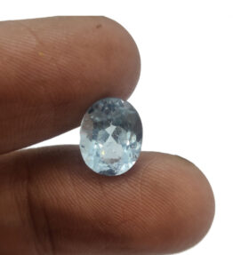 GRA Certified Blue Topaz Gemstone Original Untreated Success stone   2.45 Carat ( 2.695 Ratti )
