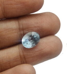 GRA Certified Blue Topaz Gemstone Original Untreated Success stone   2.6 Carat ( 2.86 Ratti )
