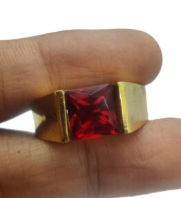 Panchdhatu Hessonite Garnet Ring Stone Original Certified Gomed Gemstone Adjustable