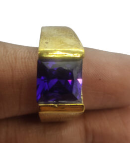 Panchdhatu Amethyst Ring Stone Original Certified Katela Gemstone